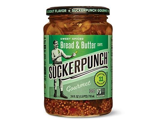 SuckerPunch Pickles 3 Pepper Spear or Bread & Butter Chips