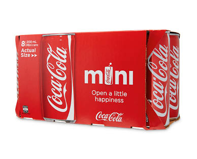 Coke Mini Cans 8x200ml