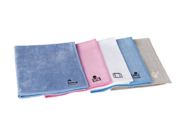 Chiffons en microfibre, lot de 5