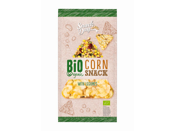 Organic Savoury Corn Snacks with Legumes