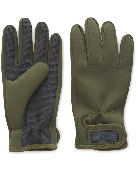 Crane Green Fishing Gloves