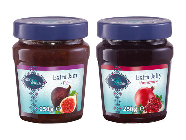 Confiture de figue/gelée de grenade (uniquement en Suisse alémanique)