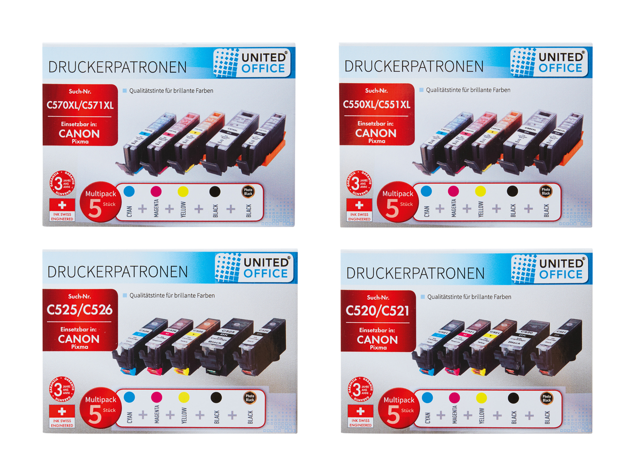 Druckerpatronen für Canon Pixma