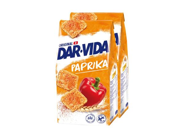 Crackers au paprika DAR-VIDA, pack de 2