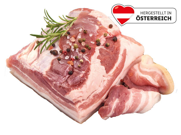 Frisches Bauchfleisch im Ganzen