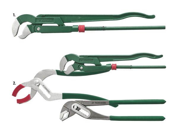 Rohrzange/Sanitärzangen-Set, 3-tlg.