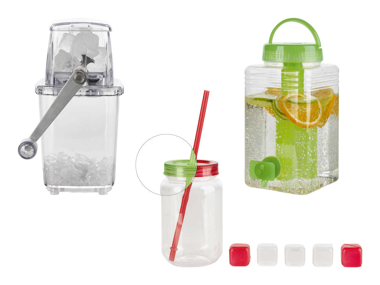 Carafe/ Gobelets/ Appareil à glace pilée