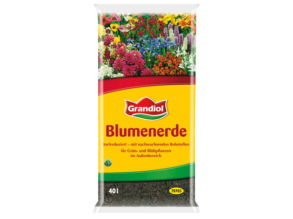 Blumenerde, torfreduziert
