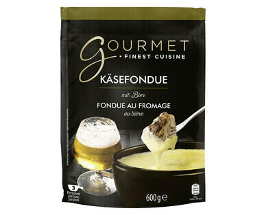 GOURMET 
 FRISCHFONDUE MIT BIER