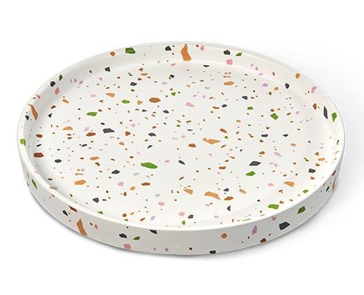 Huntington Home Ceramic Speckled Tray