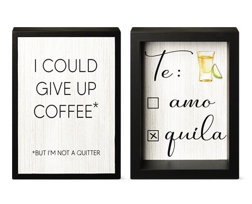 Huntington Home 
 Reversible Shadow Box Sign