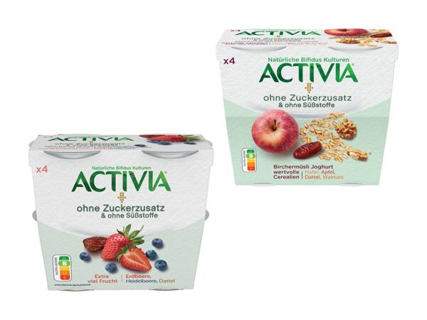 Yogourt Danone Activia sans sucre ajouté