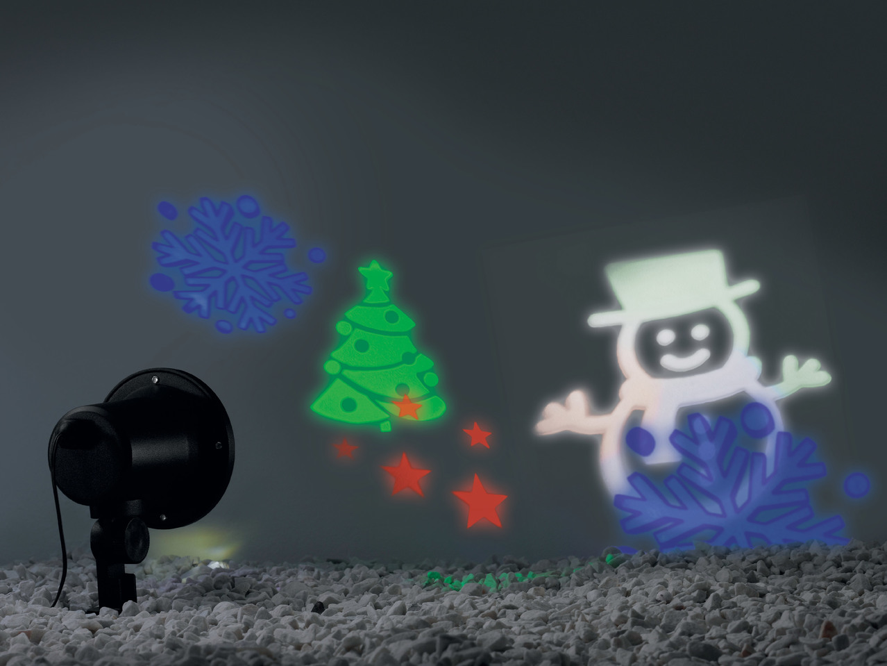 LED vánoční projektor