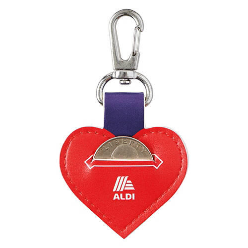 Heart Shaped ALDI Gear Keychain