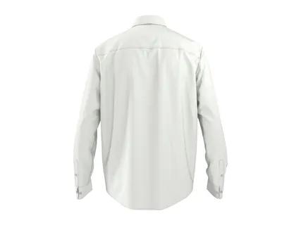 ESMARA MEN Men's White Linen Shirt