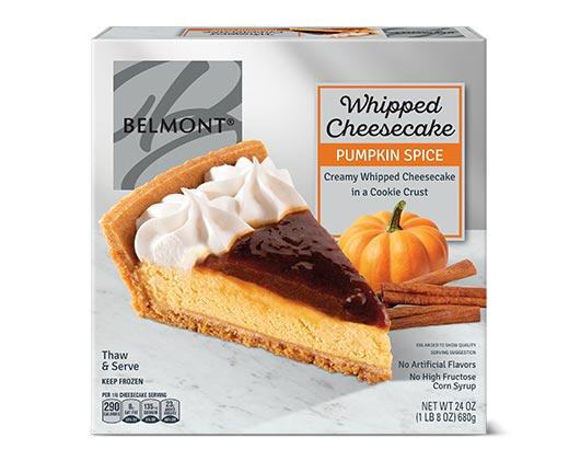 Belmont 
 Caramel Apple or Pumpkin Spice Whipped Cheesecake