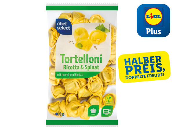 Frische Tortelloni oder Gnocchi