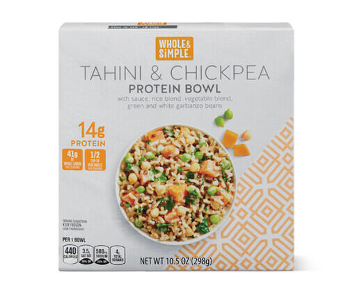Whole & Simple Tahini & Chickpea or Edamame Protein Bowl 