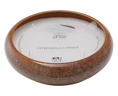 Citronella Glazed Ceramic Candle 400g