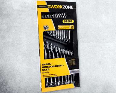 Set di chiavi combinate, 25 pezzi WORKZONE(R)
