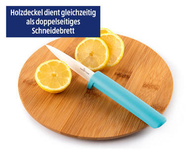 CROFTON Aufbewahrungstopf mit Bambusdeckel, Ø 20 cm