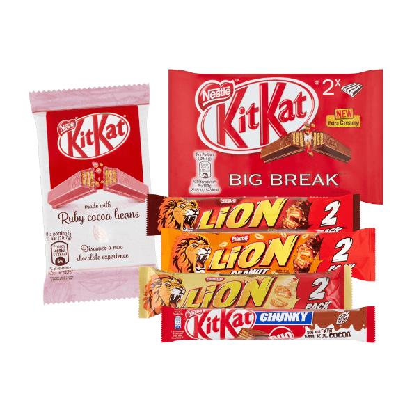 Lion eller Kit kat bar