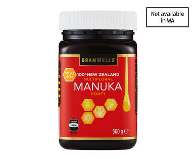 Bramwells NZ Multifloral Manuka Honey MGO 50+ 500g