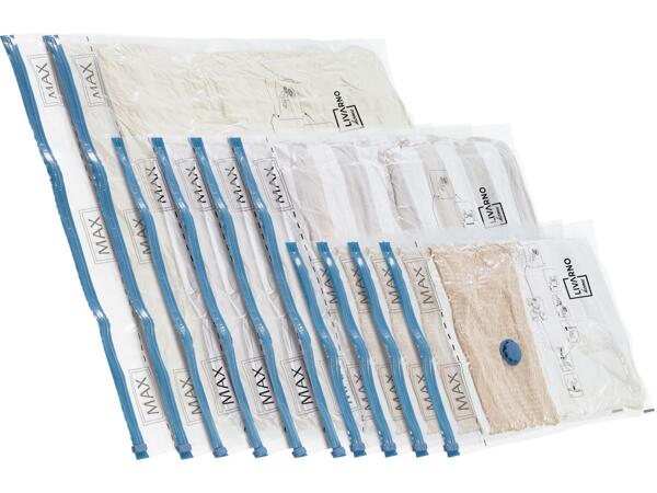 Vacuum storage bag set