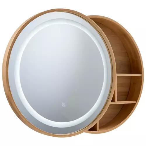 Bamboo Mirror Cabinet with LED