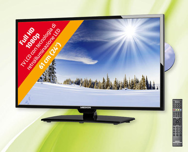 TV con retroilluminazione LED da 61 cm (24") e triplo sintonizzatore MEDION(R) LIFE(R)