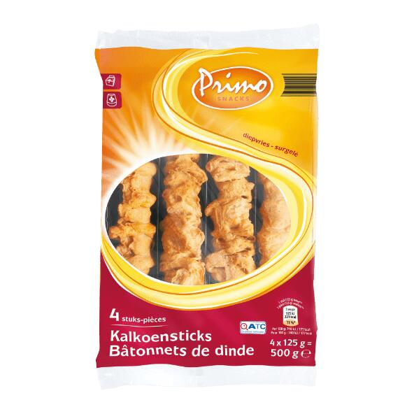 Brochettes de dinde à frire, 4 pcs