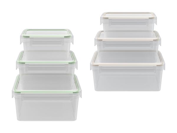 Set de boîtes de conservation, 3 pièces