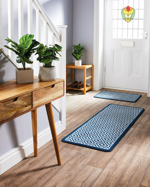 Blue Diamond Luxury Plush Runner