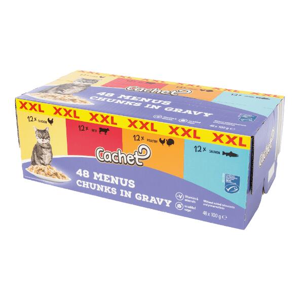 CACHET(R) 				Premium-Katzenfutter, 48 St.