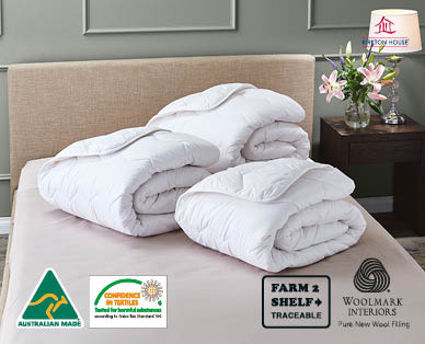 Australian Wool Quilt - Single Size
