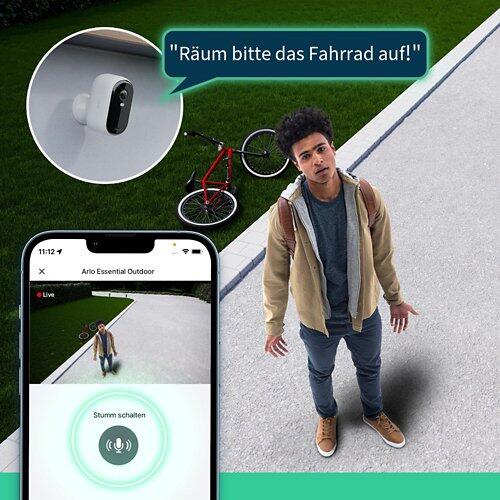 ARLO IP Telecamera Essential Outdoor FHD (Gen 2), VMC2350, bianco, set da 3