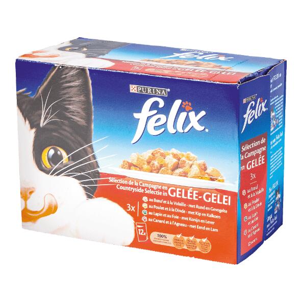 PURINA(R) 				Felix vleesselectie in gelei, 12 st.