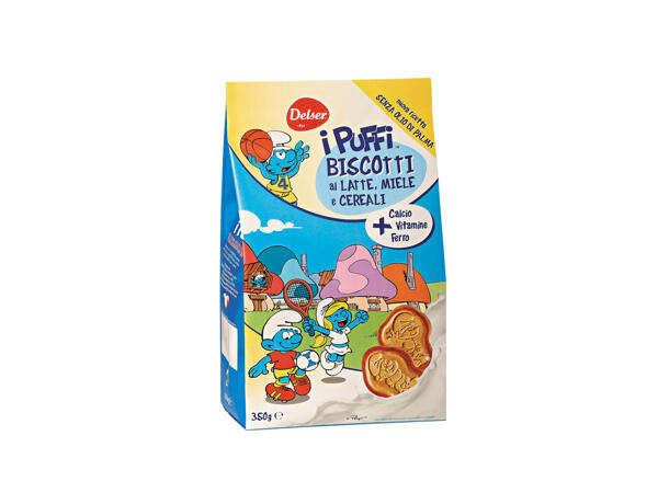 "The Smurfs" Biscuits with Fresh Milk