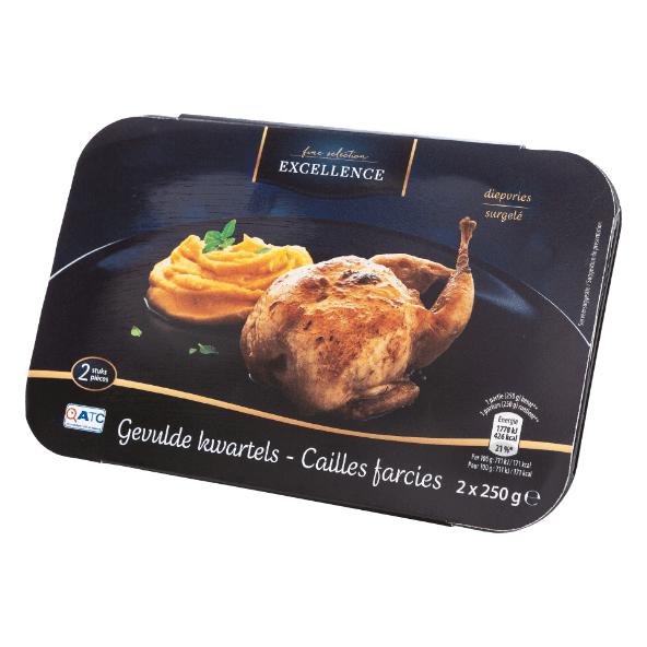Cailles farcies, 2 pcs