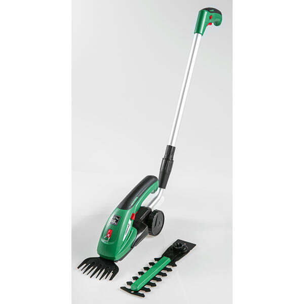 2in1 Li-Ion Akku-Gras- und Strauchschere