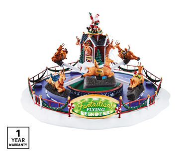 Lemax Musical Carnival Scene – Reindeer on Holiday
