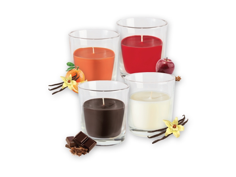 Bougie parfumée dans un verre