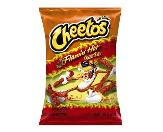 Cheetos 
 Flamin' Hot Crunchy Cheese Snacks