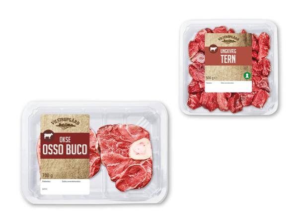 VILSTRUPGÅRD Osso buco eller ungkvæg i tern