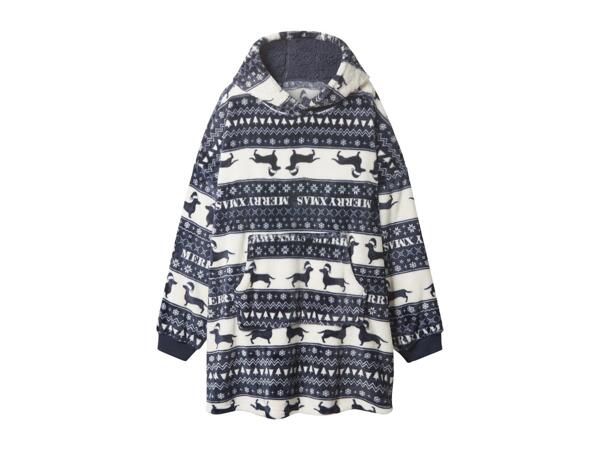Adults' Grey Fluffy Oversized Hoodie