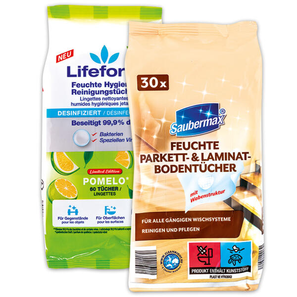 Feuchte Boden-/ Reinigungstücher