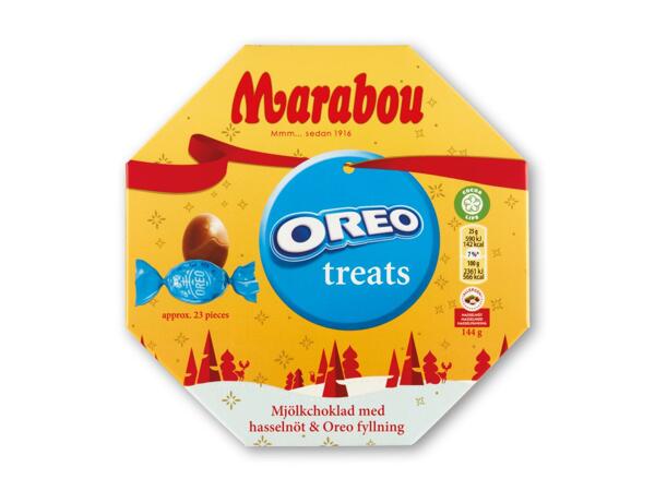 MARABOU Hasselnød og creme treats eller Oreo treats