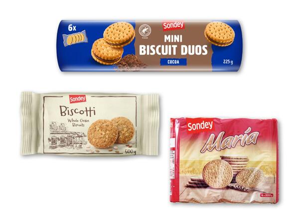 Marie-, havre- eller mini-sandwichkiks med kakaocreme