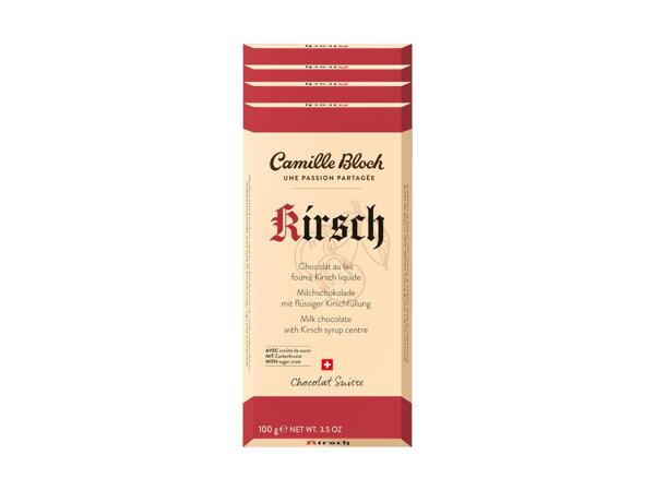 Tablette de chocolat Camille Bloch Kirsch