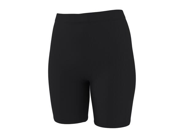 Ladies' Ribbed Cycling Shorts - 2 Pack